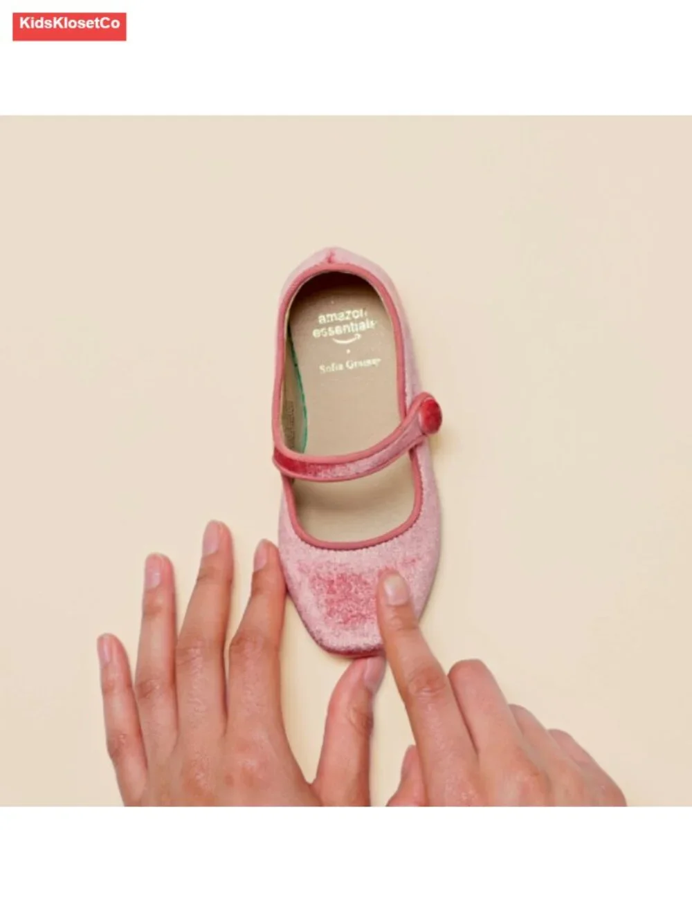 Toddler Girls' Mary Jane Ballet Flats with Memory Foam - Velvet & Faux Leather